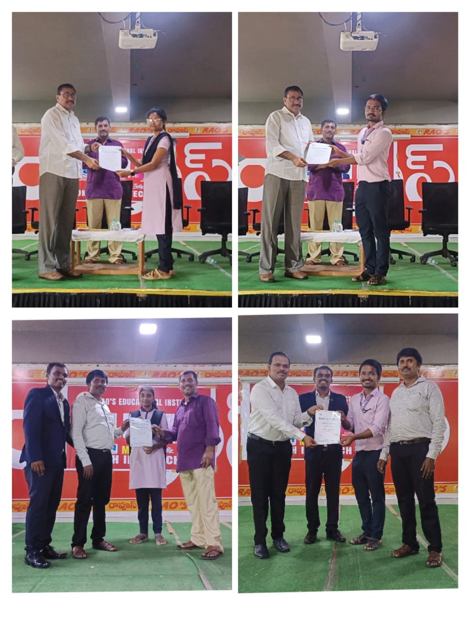 CERTIFICATE DISTRIBUTION AT RAO'S DEGREE COLLEGE