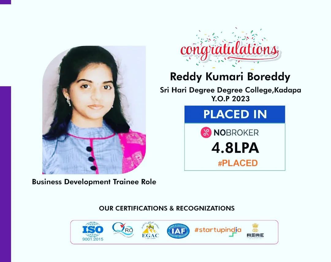 Congratulations - Reddy Kumari